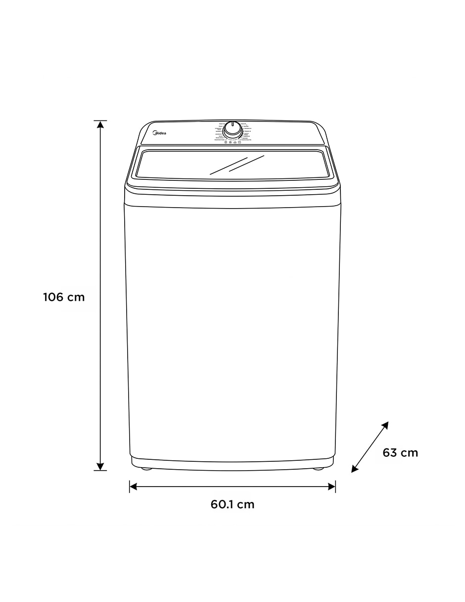 Lavadora 18 kg automática carga superior ma500w18/g 7