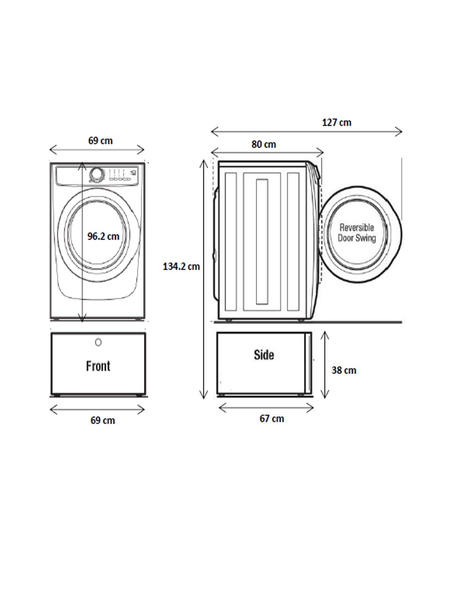 Secadora de gas Frigidaire de 21 kg con 6 ciclos Fdgx22E4Ew