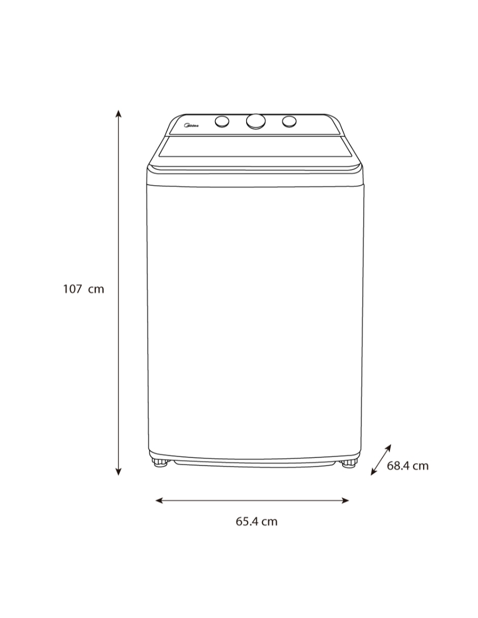 Lavadora 22 kg automática carga superior ma500w22/w 7