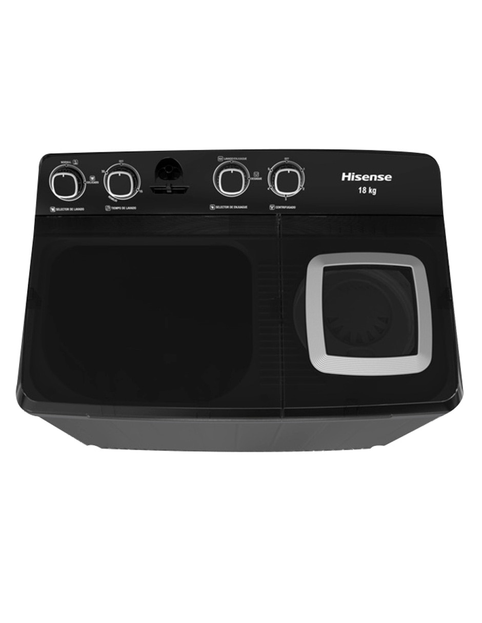 Lavadora doble tina 18 kg semiautomática carga superior WSA1804P 9
