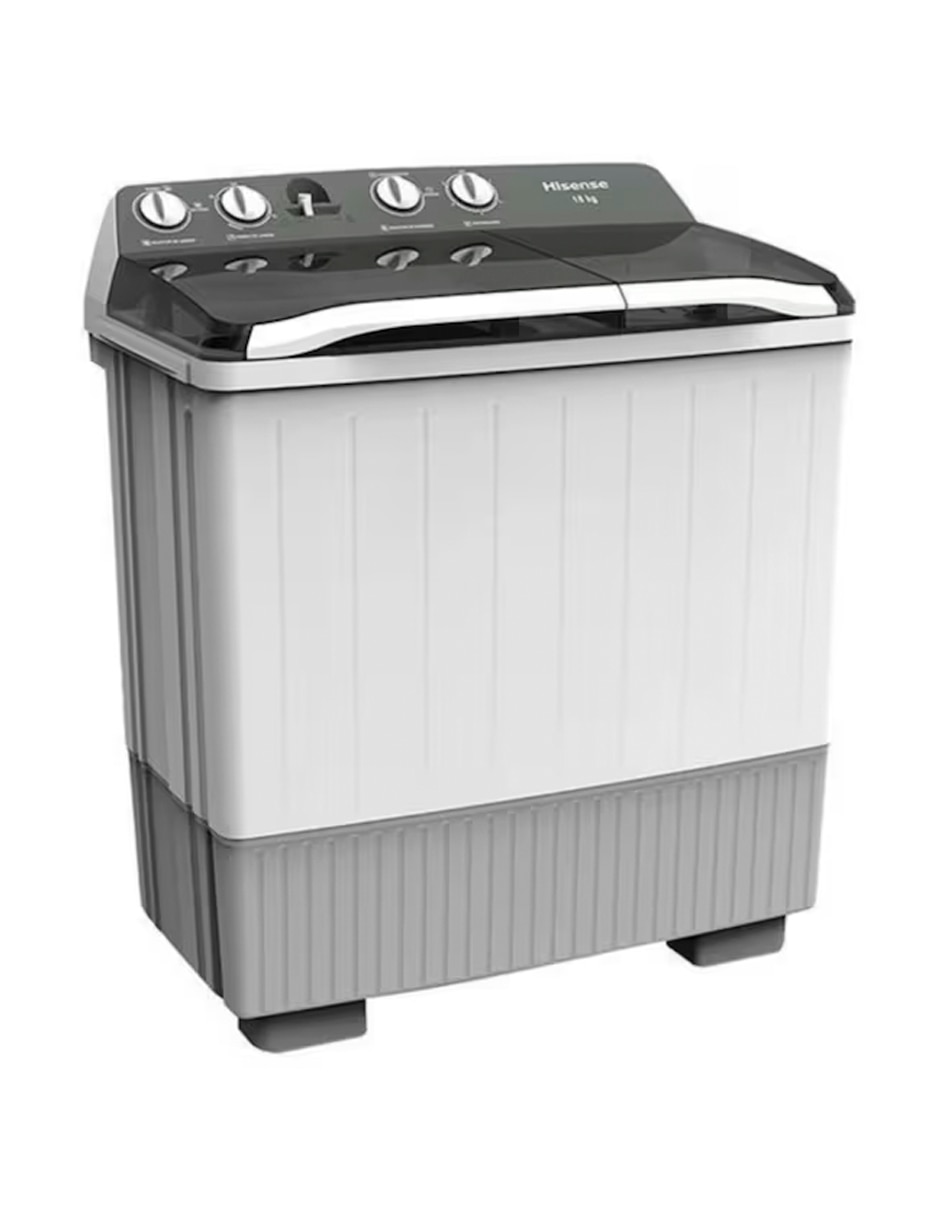 Lavadora doble tina Hisense 18 kg manual carga superior wsa1803p