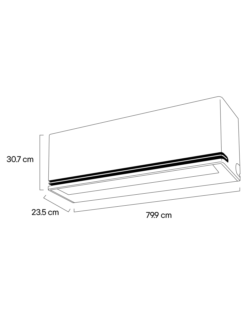 Aire acondicionado mini split inverter 12000 BTU VA122C5 220 V 10