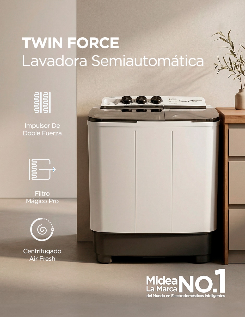 Lavadora doble tina 11 kg semiautomática carga superior MT100W110/WG-MX 2