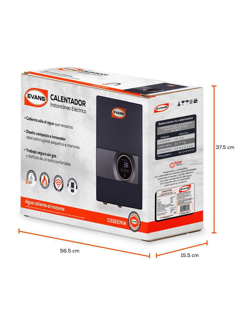Calentador instantáneo CISSE27KW 12 L eléctrico 4