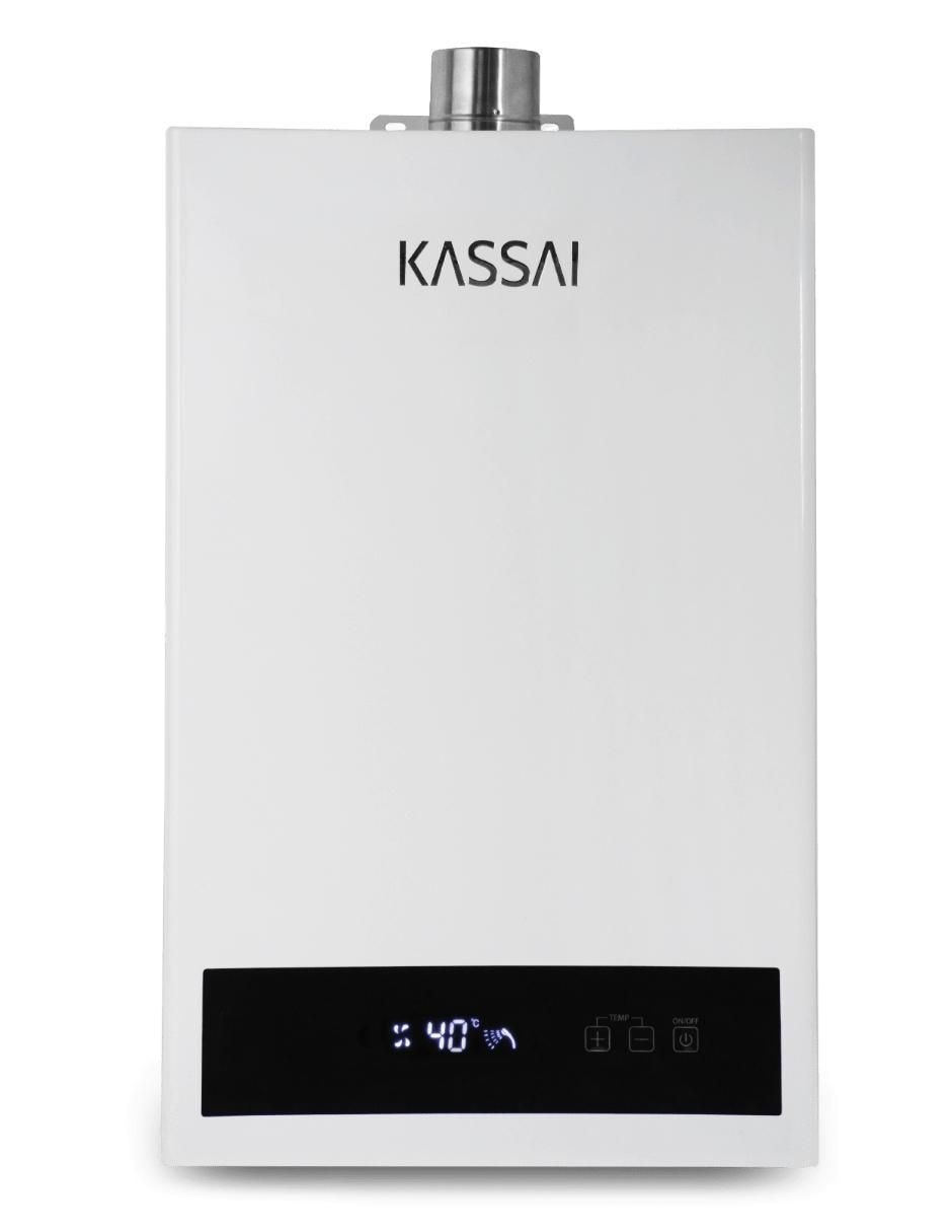 Calentador instantáneo Kassai KAS-12P-TF 12 L gas lp