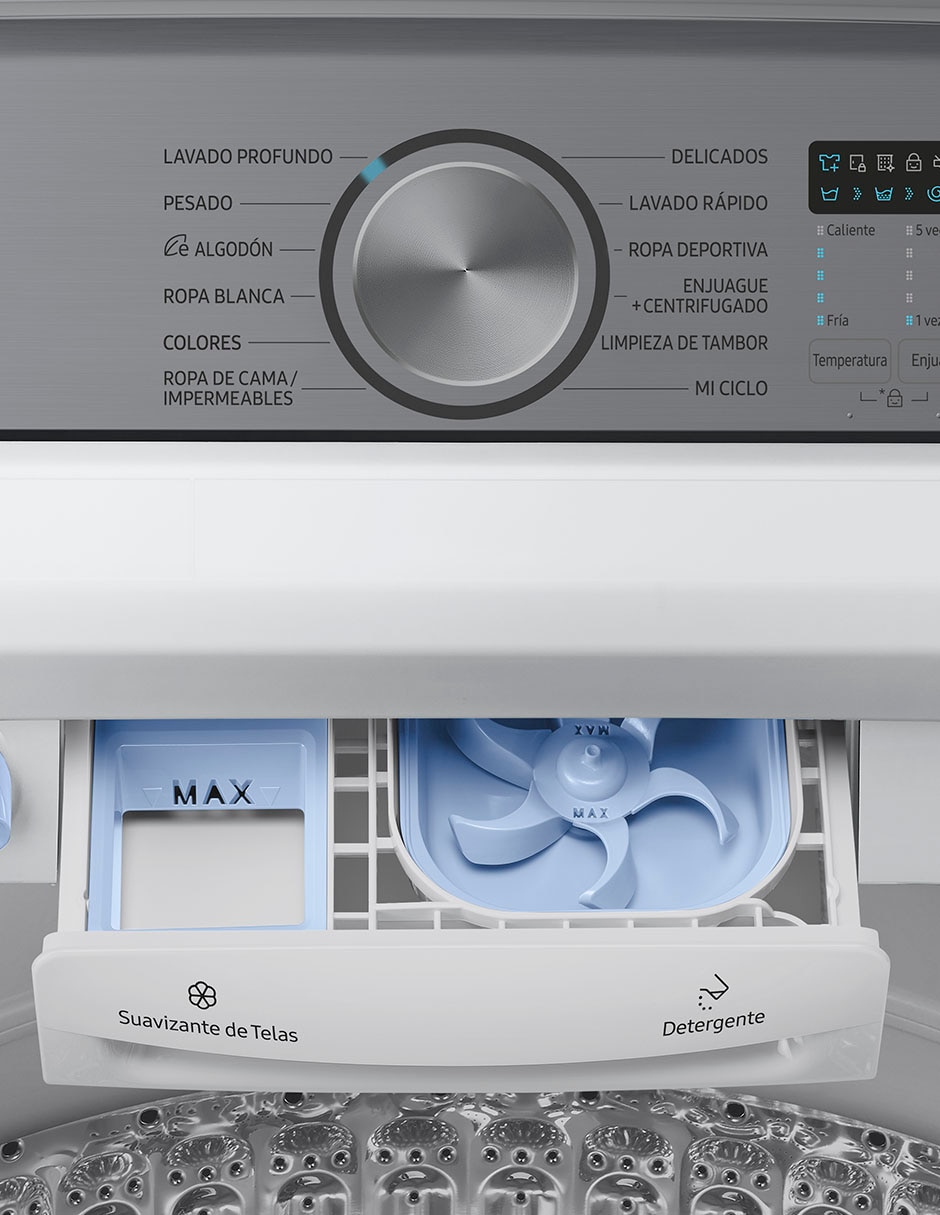 Lavadora Samsung 25 kg automática carga superior WA25DG5505AWAX