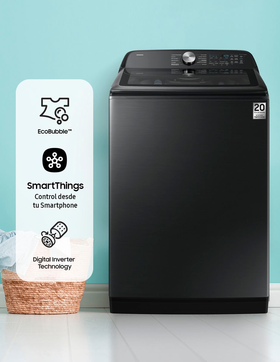 Lavadora 25 kg automática carga superior WA25DG5505AVAX