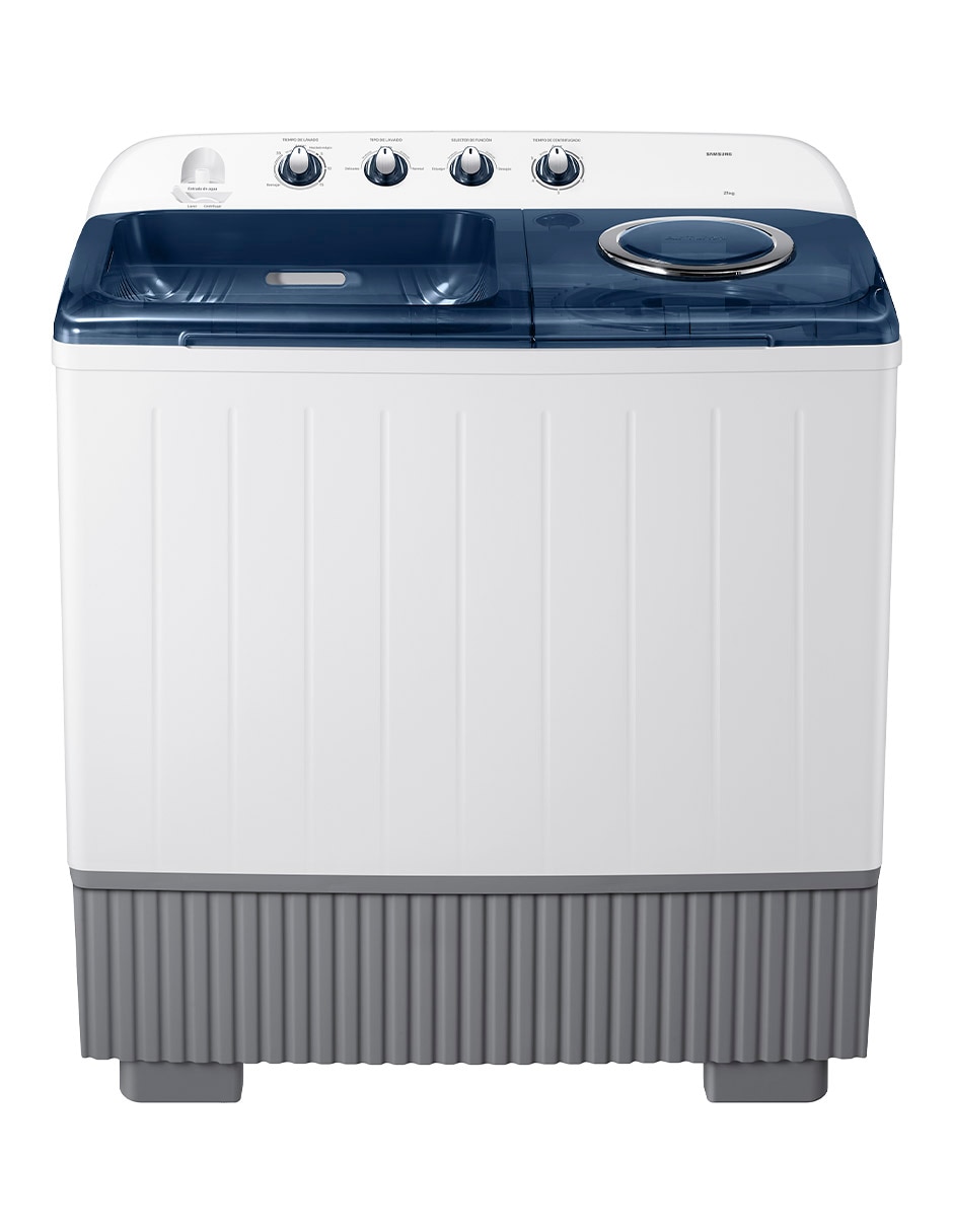 Lavadora doble tina Samsung 21 kg semiautomática carga superior wt21f6300lg/ax