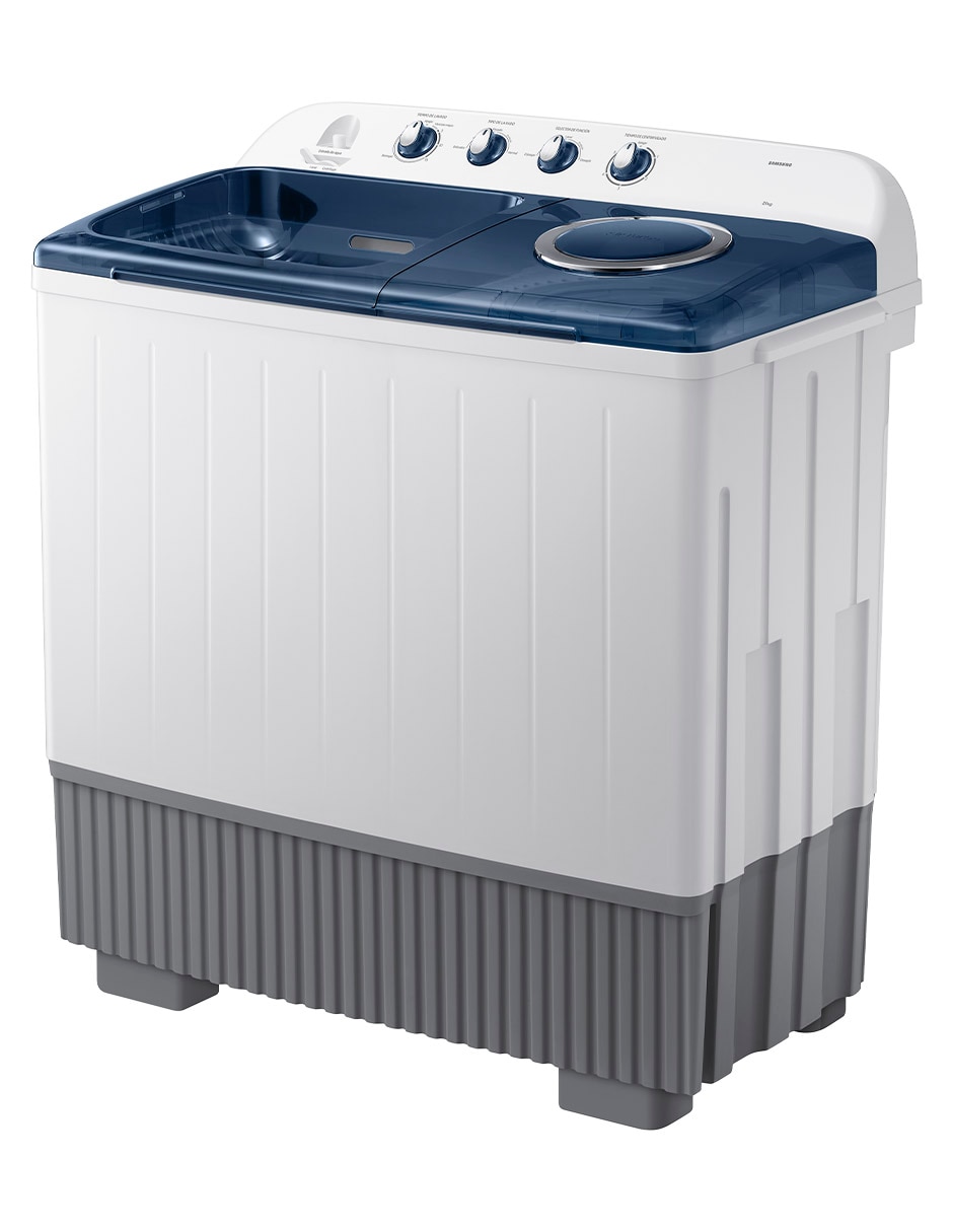 Lavadora doble tina Samsung 21 kg semiautomática carga superior wt21f6300lg/ax