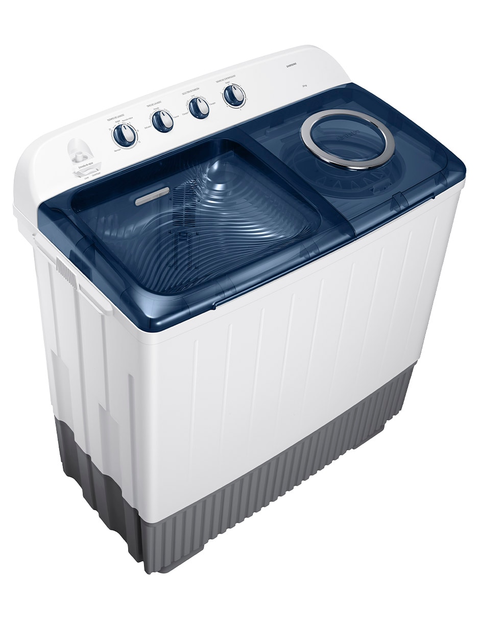 Lavadora doble tina Samsung 21 kg semiautomática carga superior wt21f6300lg/ax