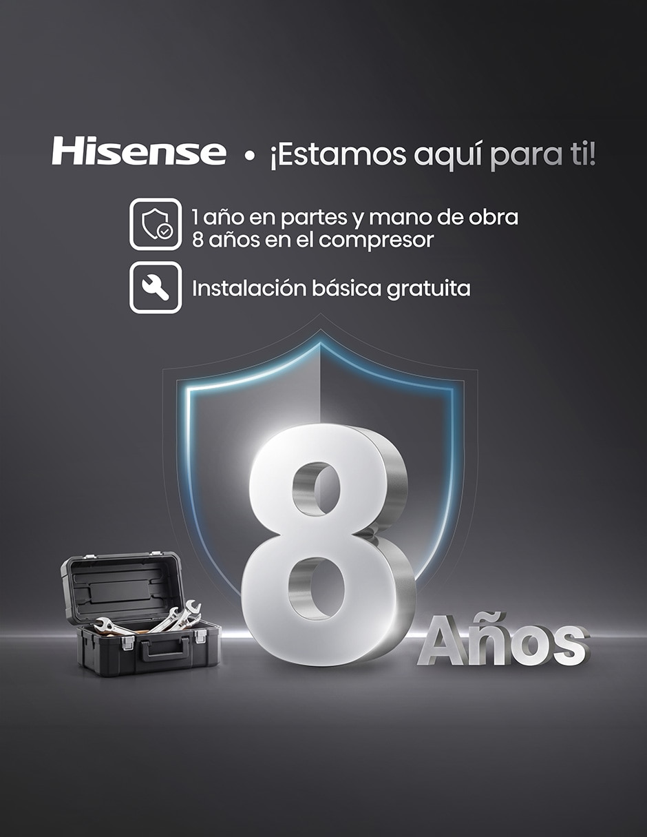 Aire acondicionado mini split Frío y calor 12000 BTU HS.AA.12.220FC.AH122CK 220 V 2