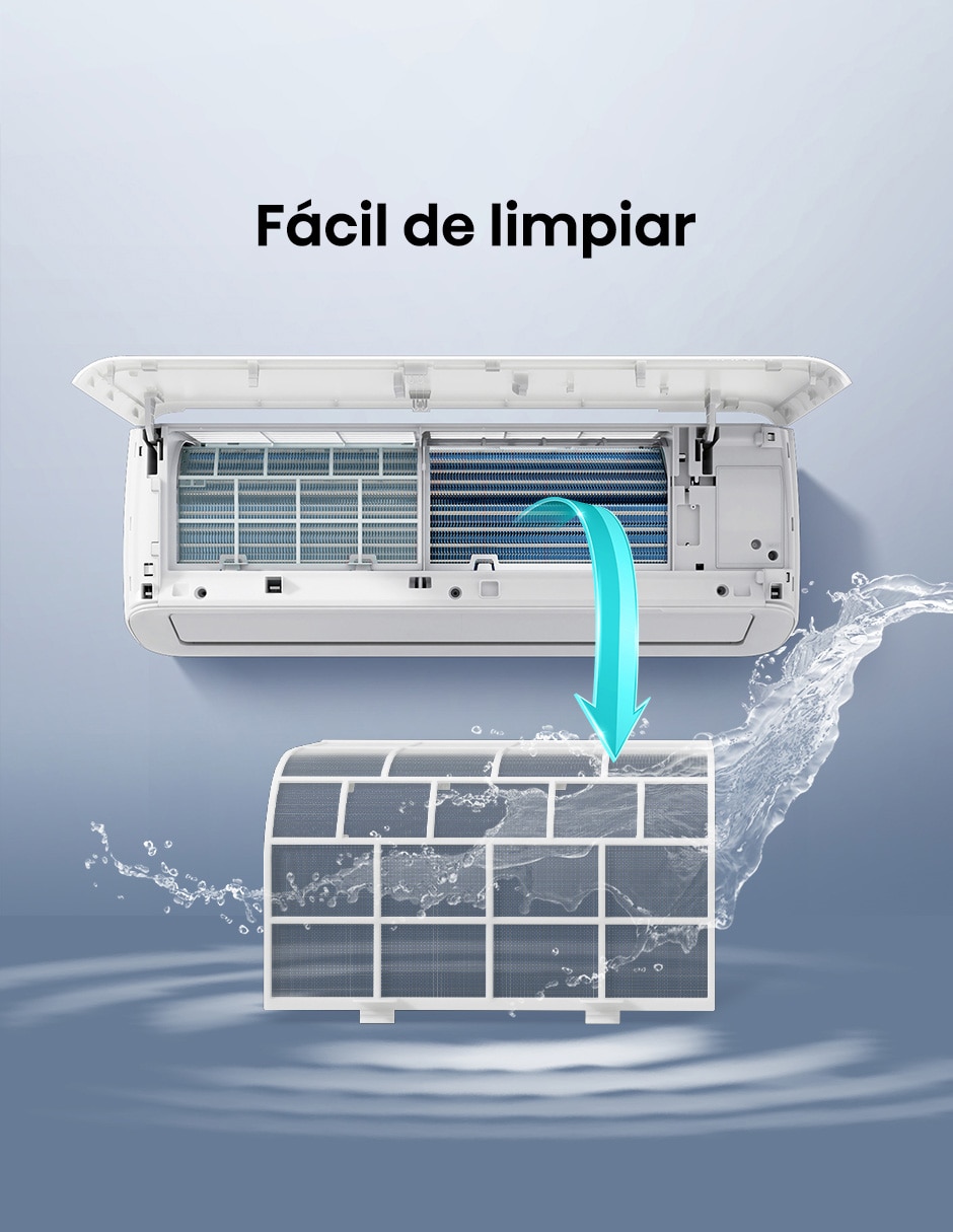 Aire acondicionado mini split Frío y calor 12000 BTU HS.AA.12.220FC.AH122CK 220 V 4