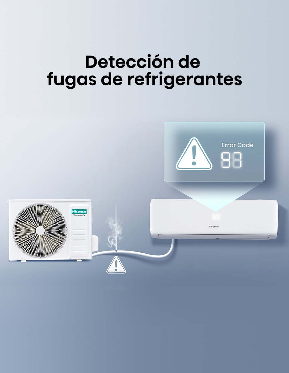 Aire acondicionado mini split Frío y calor 12000 BTU HS.AA.12.220FC.AH122CK 220 V 5