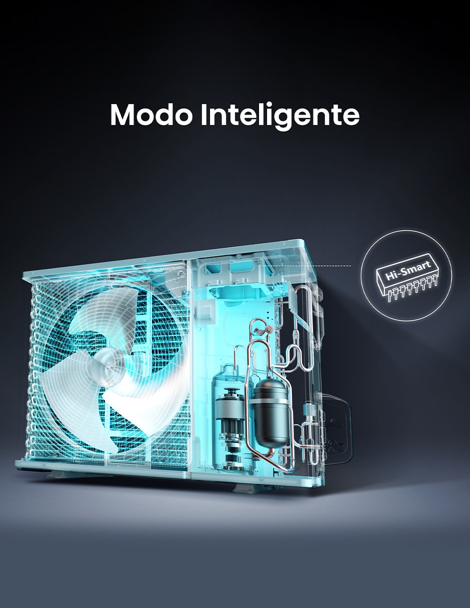 Aire acondicionado mini split Frío y calor 12000 BTU HS.AA.12.220FC.AH122CK 220 V 6