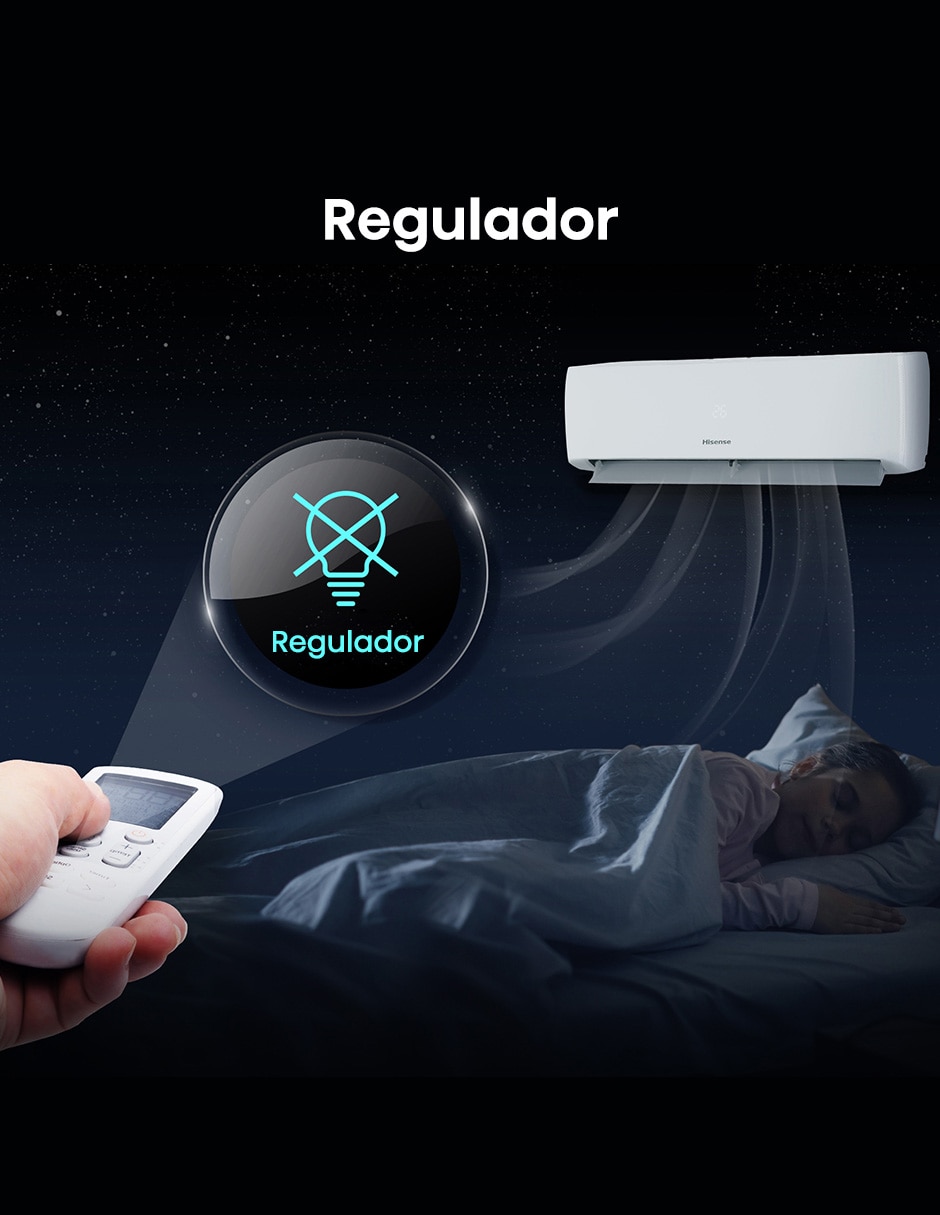 Aire acondicionado mini split Frío y calor 12000 BTU HS.AA.12.220FC.AH122CK 220 V 10
