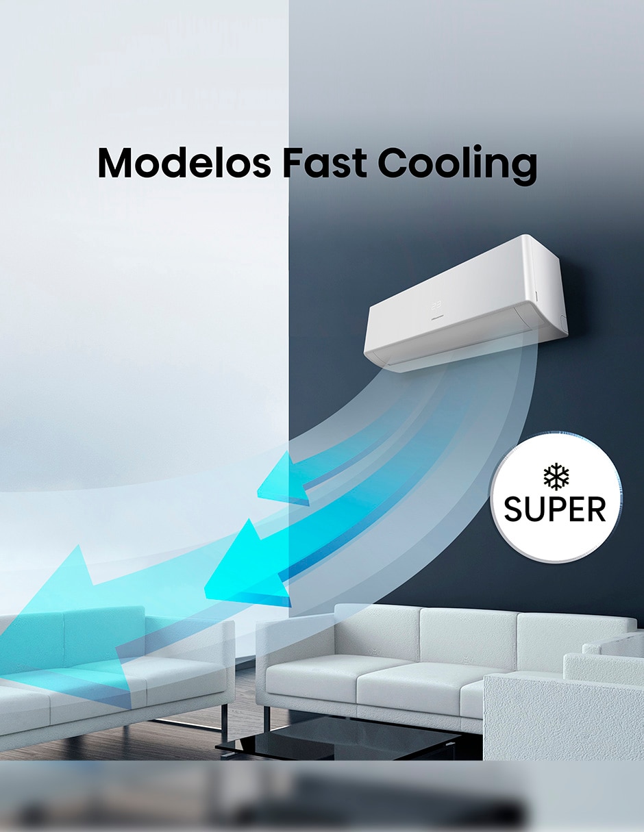 Aire acondicionado mini split inverter No aplica Frío 12000 BTU HS.A.12.110F.ART121KAW 6