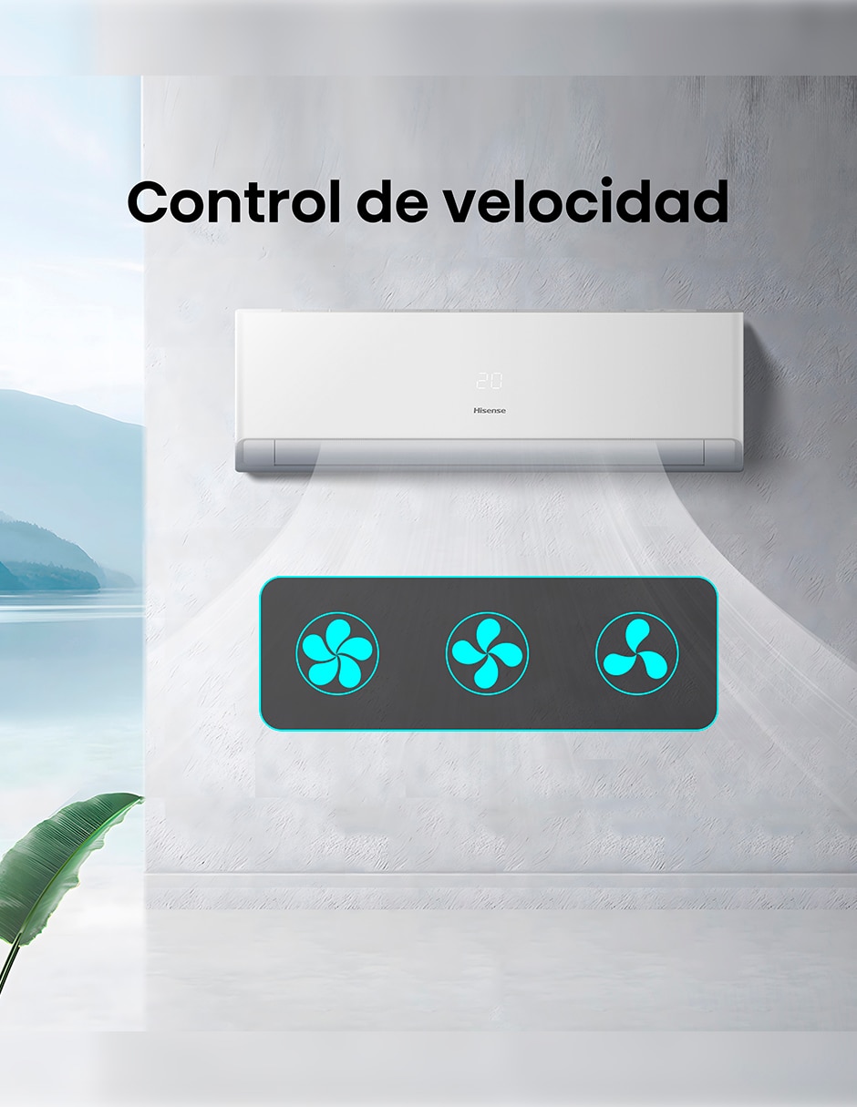 Aire acondicionado mini split inverter Frío 18000 BTU HS.A.18.220F.ART182KAW 220 V 9
