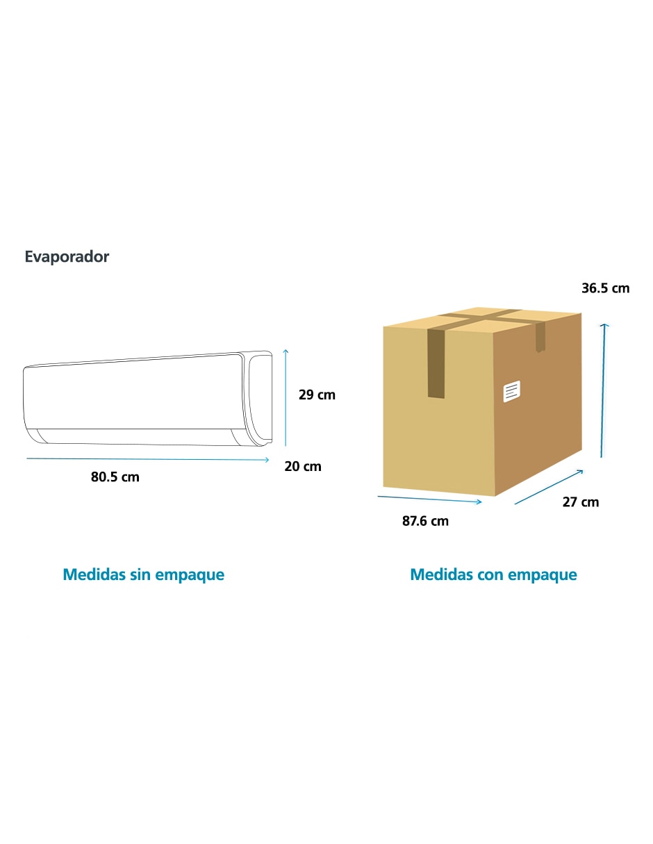 Aire acondicionado mini split inverter Mabe Frío y calor 12000 BTU MMI12HABWCA32M2 115 V