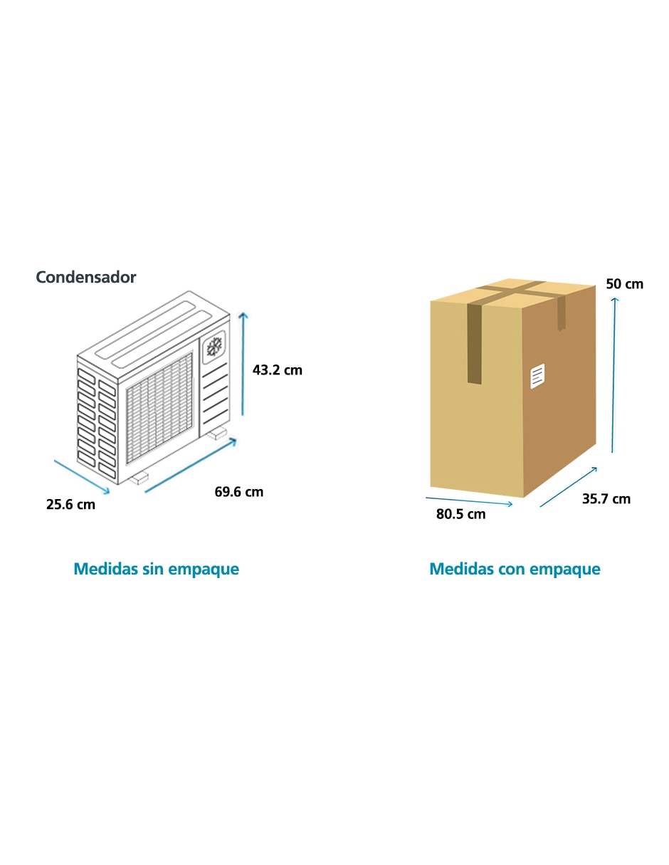 Aire acondicionado mini split Frío y calor 12000 BTU MMT12HDBWCAM3 220 V 10