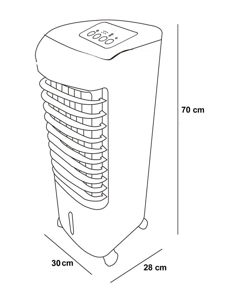 Enfriador evaporativo Dace Frío DAL1B-1016GSM 100 V 8