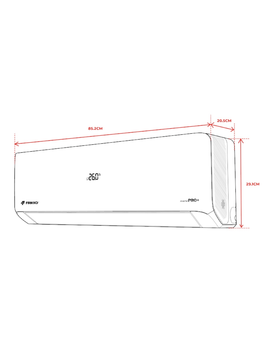 Aire acondicionado mini split inverter 12000 btu 1500w 5
