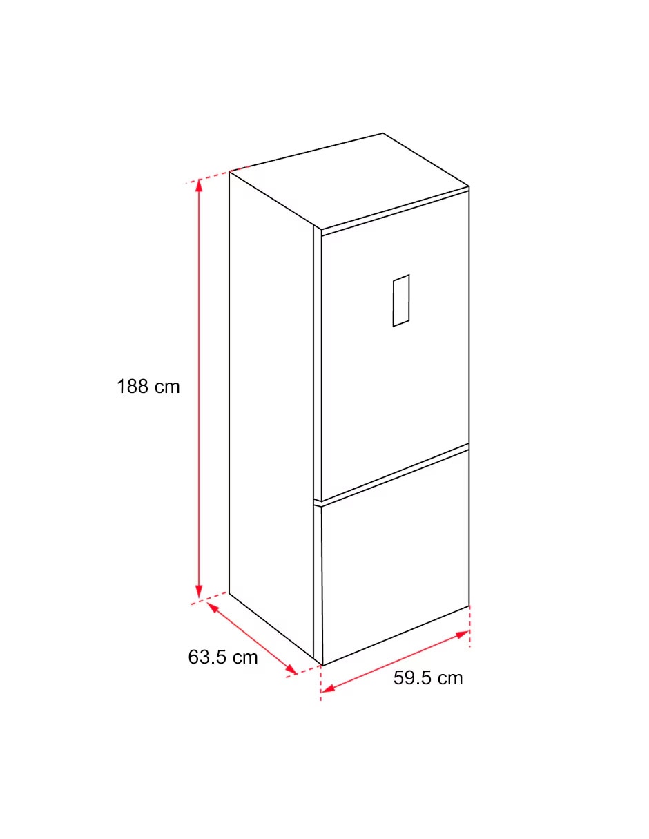 Combo refrigerador + microondas bottom mount 12 pies cúbicos no frost NFL346SS+MWG11X 6