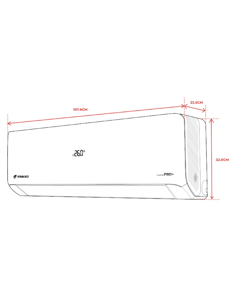 Aire acondicionado mini split inverter PRO+ Frío y calor 242HPRO PLUS 230 V 5