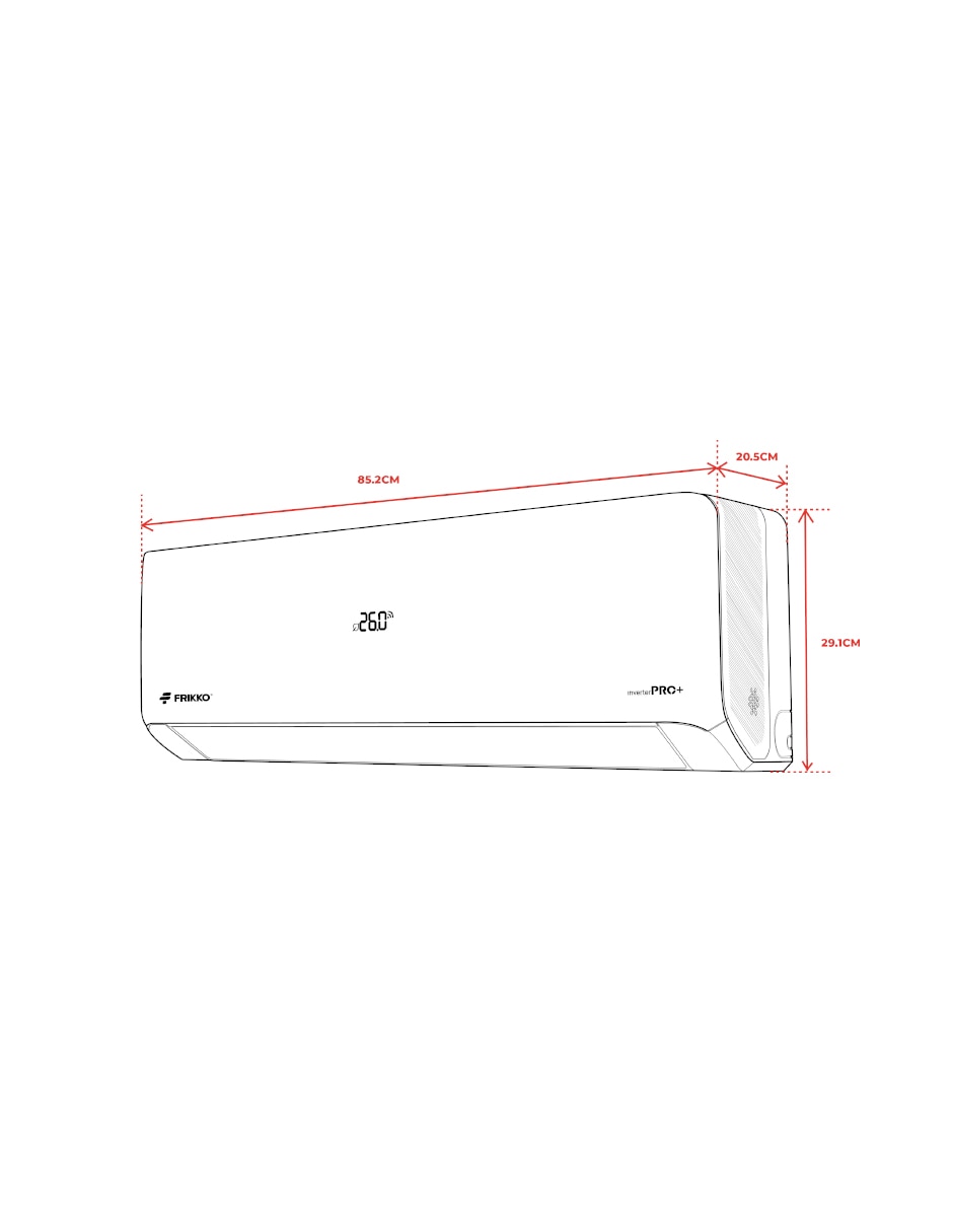 Aire acondicionado mini split inverter Pro+ Frío y calor 121HPRO+ 115 V 5