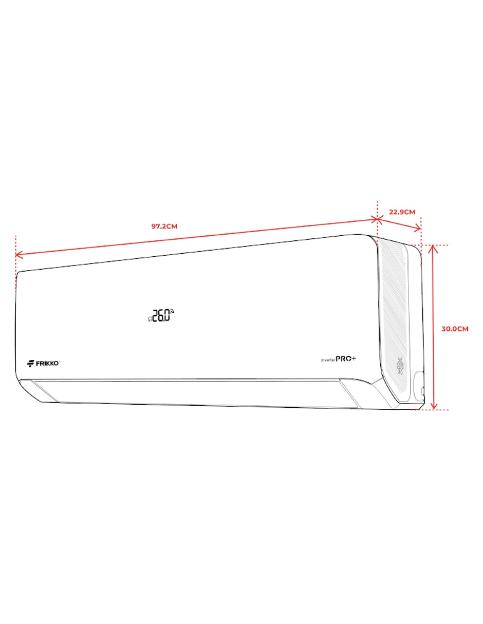 Aire acondicionado mini split inverter INVERTER PRO+ Frío SIN TAMAÑO 182CPRO+ 230 V 5