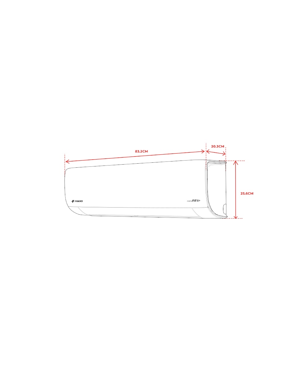 Aire acondicionado mini split inverter Fit18+ Frío 122CFIT18+ 230 V 7