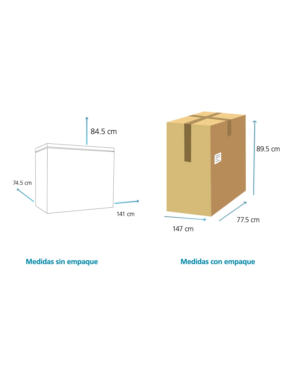 Congelador Mabe CHM15PGL0 horizontal 15 pies cúbicos