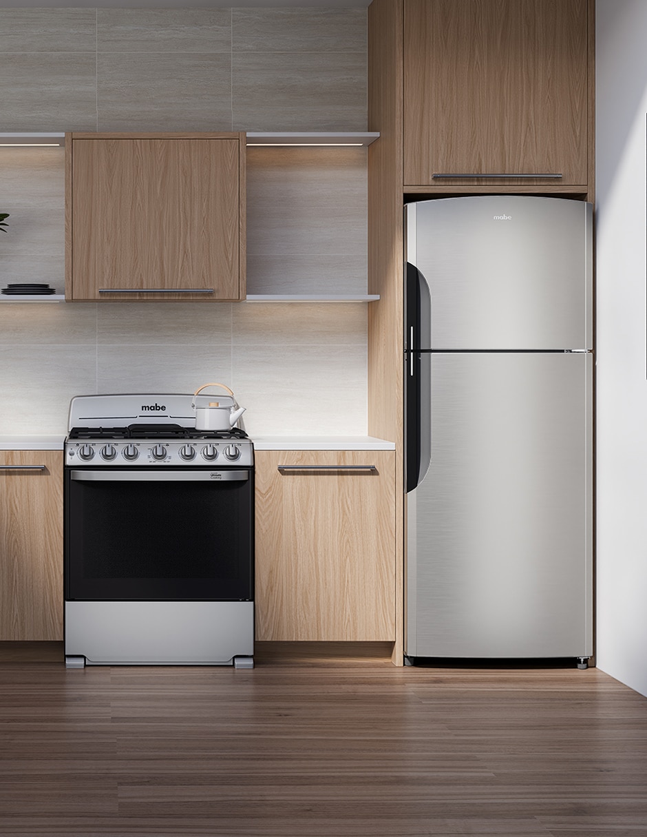 Refrigerador top mount Mabe Tecnología Home Energy Saver 15 pies cúbicos tecnología no frost RMS400IVMRM0