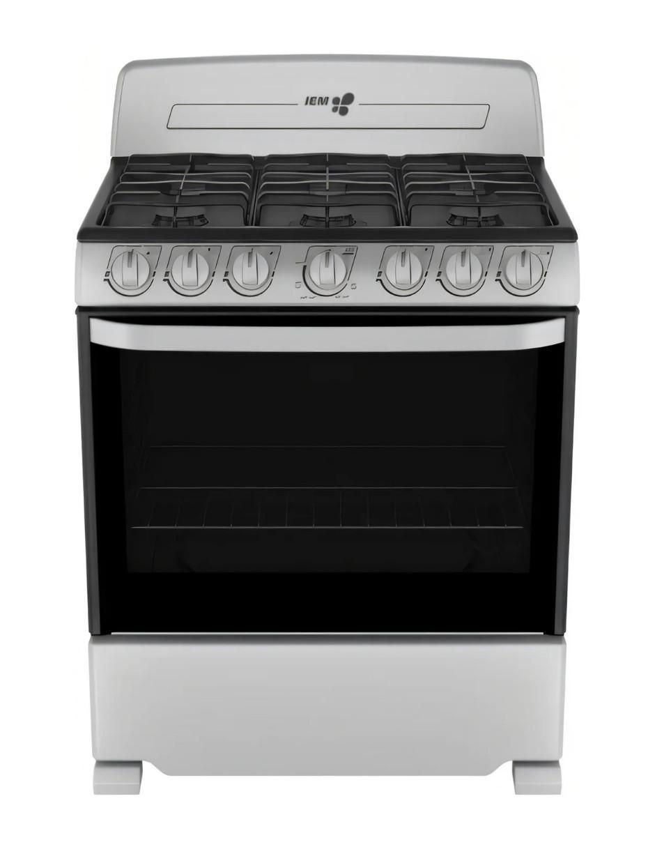 Estufa de piso a gas lp Iem 76 cm EI3520BAPS1 de 6 quemadores