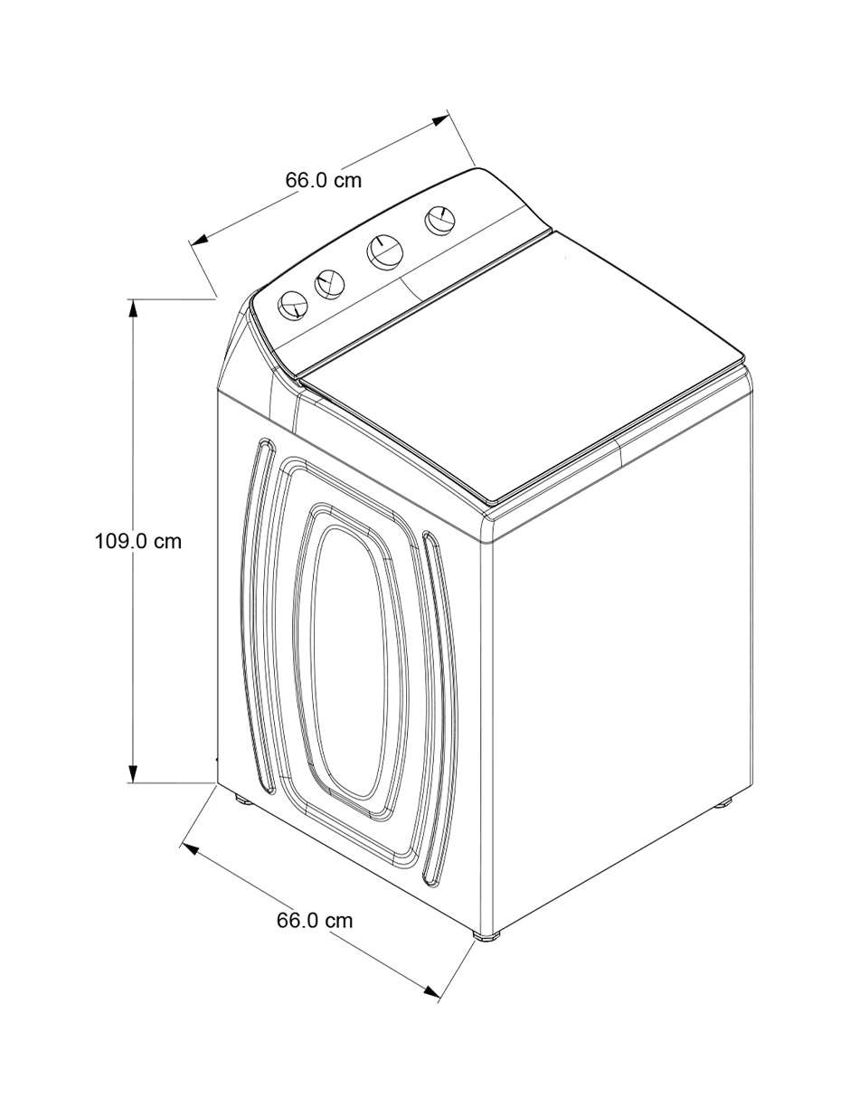 Lavadora no aplica 26 kg automática "carga" carga superior 8mwtw2654wrm 8