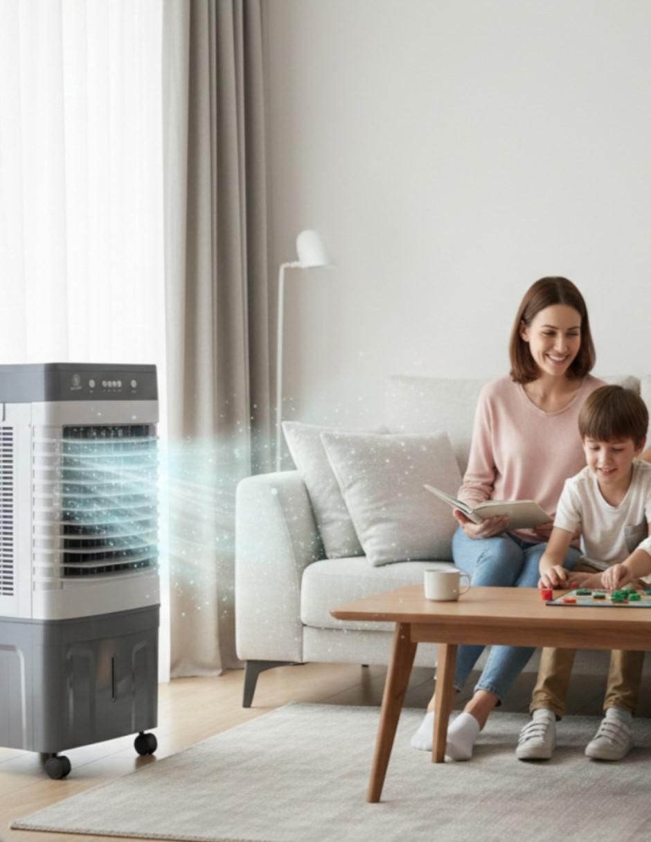Aire acondicionado portátil 3 en 1 (ventilador, enfriador y humidificador) de 32L frío y calor VEN25 6