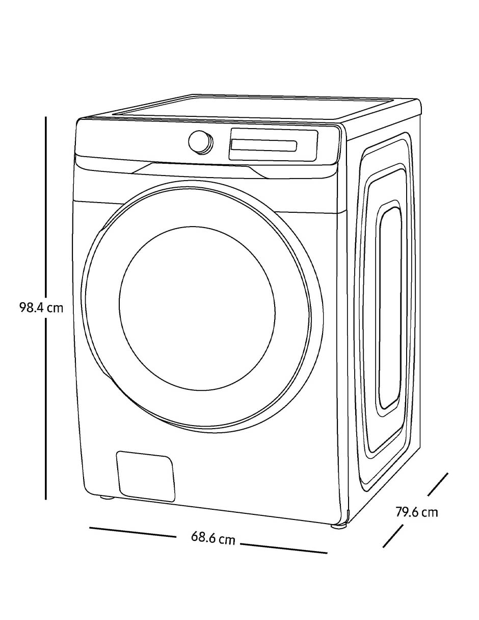 Lavadora Samsung 22 kg automática carga frontal WF22C6400AP/AX