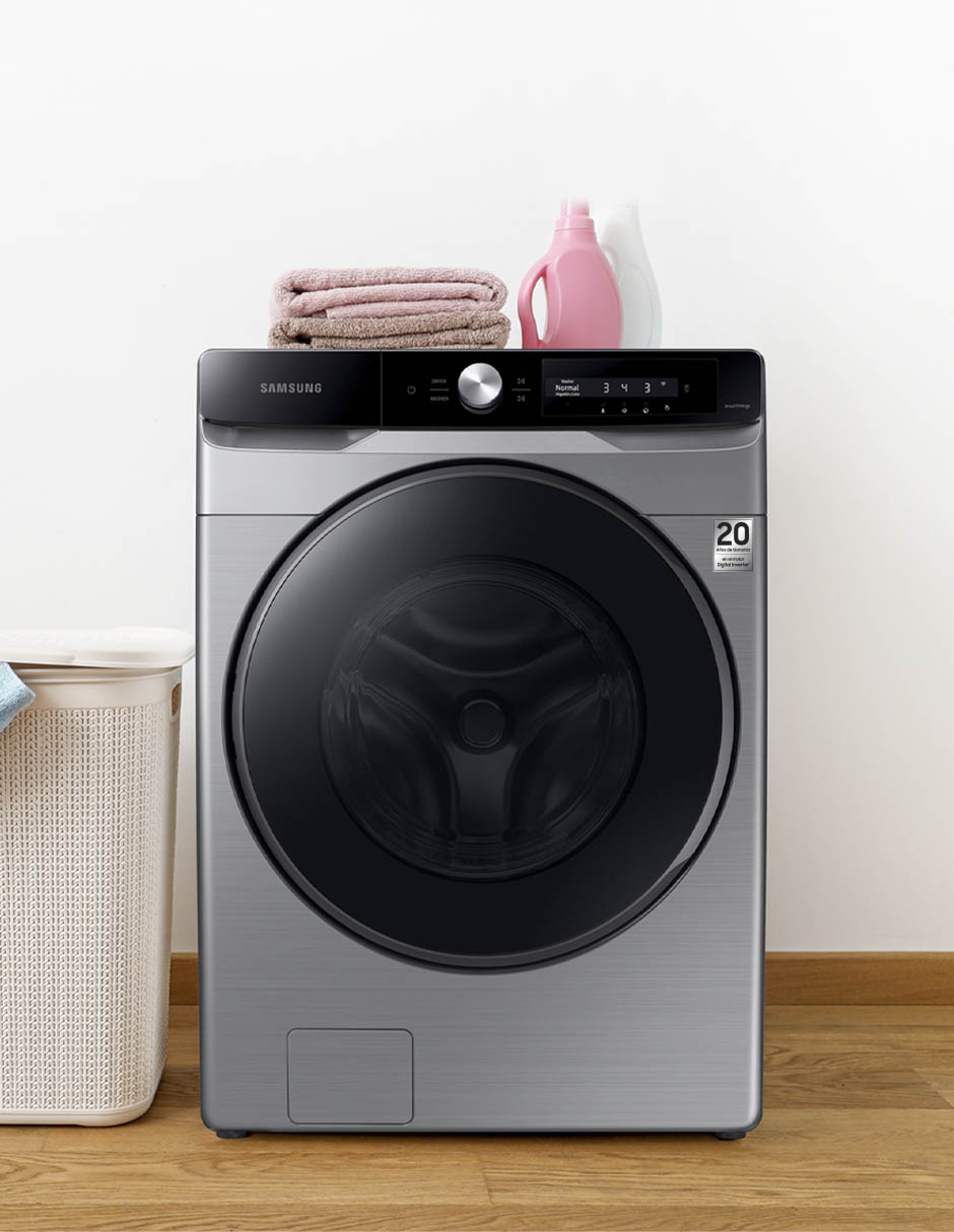 Lavadora Samsung 22 kg automática carga frontal WF22C6400AP/AX