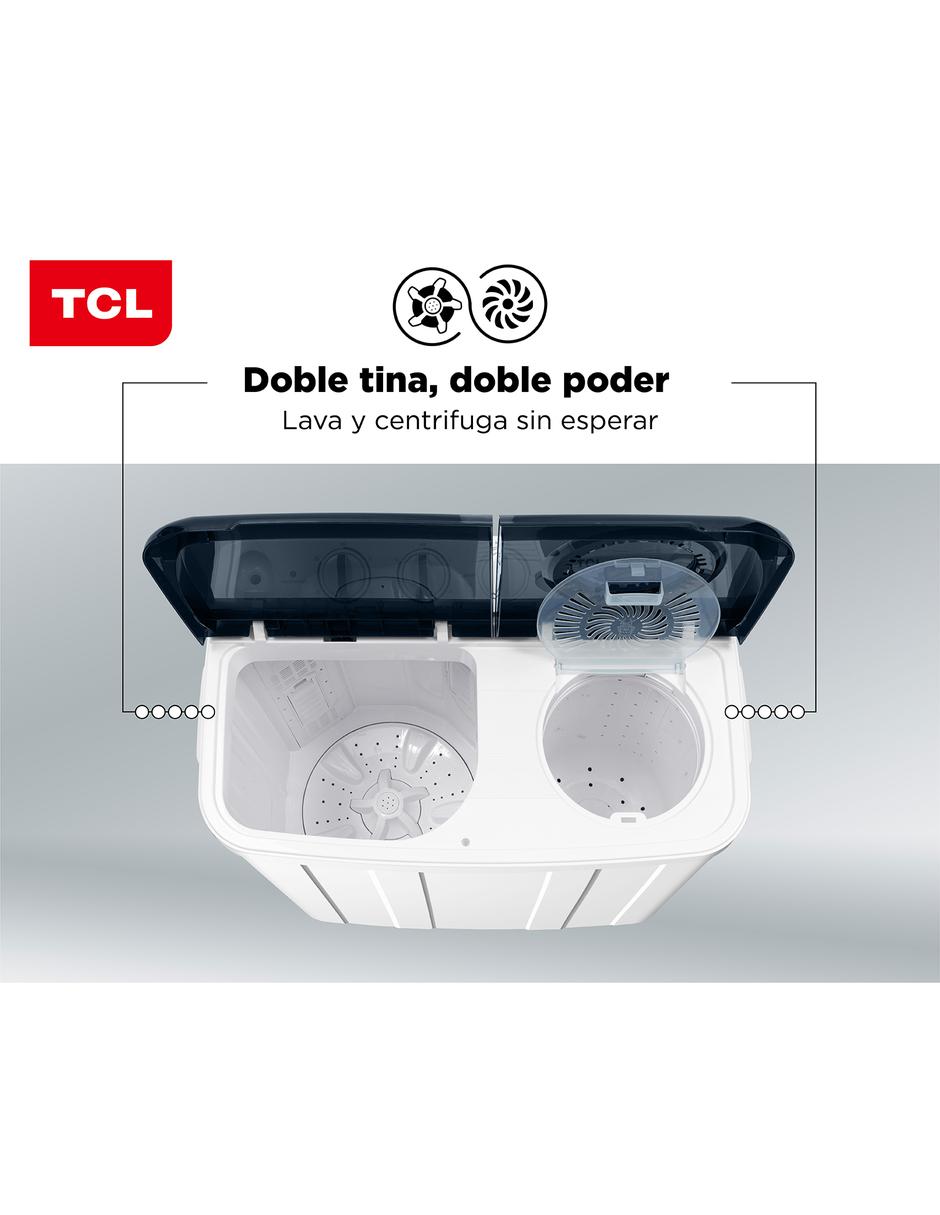 Lavadora doble tina Tcl 14 kg semiautomática carga superior twt14s