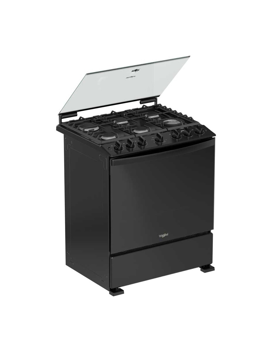 Estufa de piso a Gas LP Whirlpool 76.2 cm WFR7000B de 6 quemadores