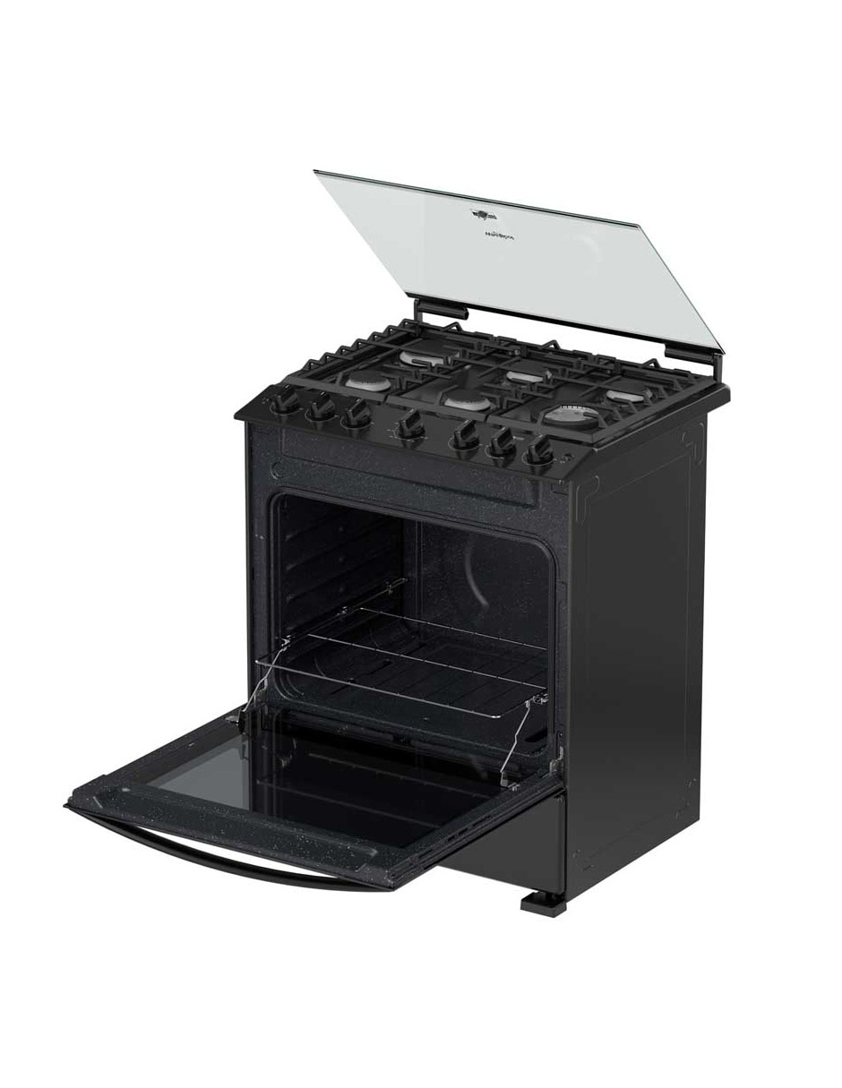 Estufa de piso a Gas LP Whirlpool 76.2 cm WFR7000B de 6 quemadores