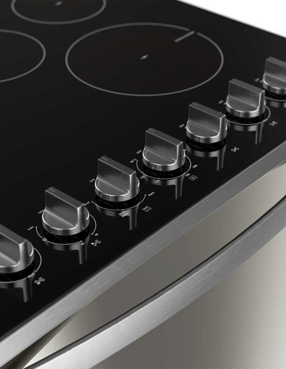 Estufa de piso eléctrica Whirlpool 75.9 cm WFRE2420D de 5 quemadores