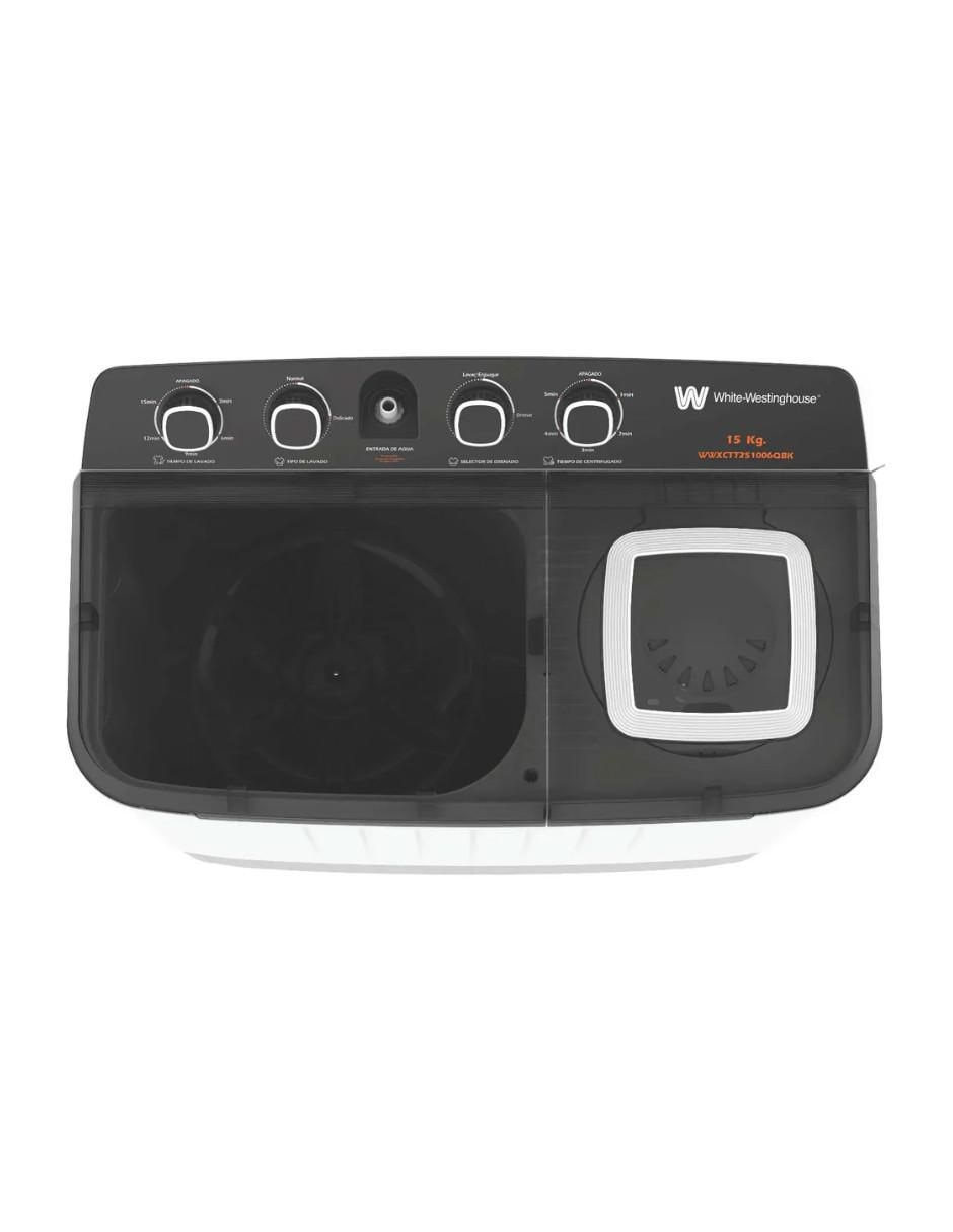 Lavadora doble tina Westinghouse 15 kg semiautomática carga superior wwxctt251006q