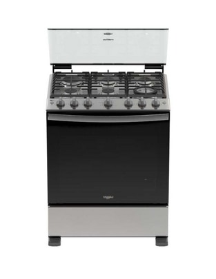 Estufa de piso a Gas LP Whirlpool 76 cm wfr7050s de 6 quemadores
