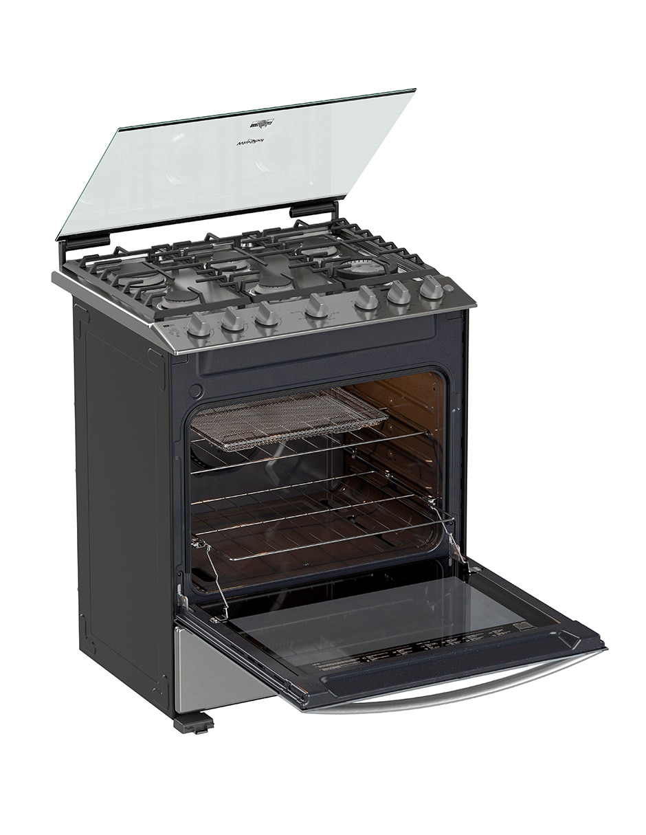 Estufa de piso a Gas LP 76 cm wfr7050s de 6 quemadores Estufa de piso a Gas LP 76 cm wfr7050s de 6 quemadores