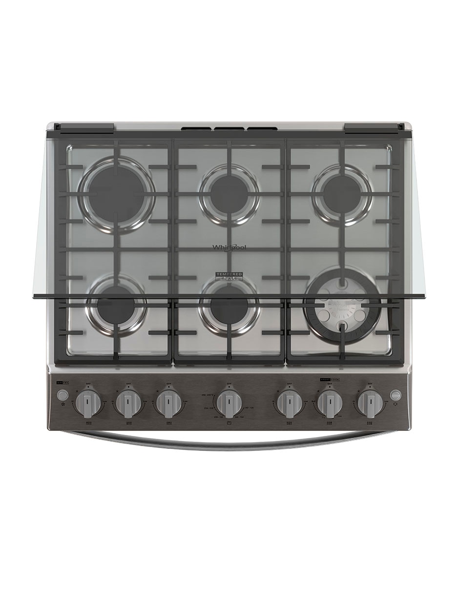 Estufa de piso a gas lp 76 cm WFR7250S de 6 quemadores Estufa de piso a gas lp 76 cm WFR7250S de 6 quemadores