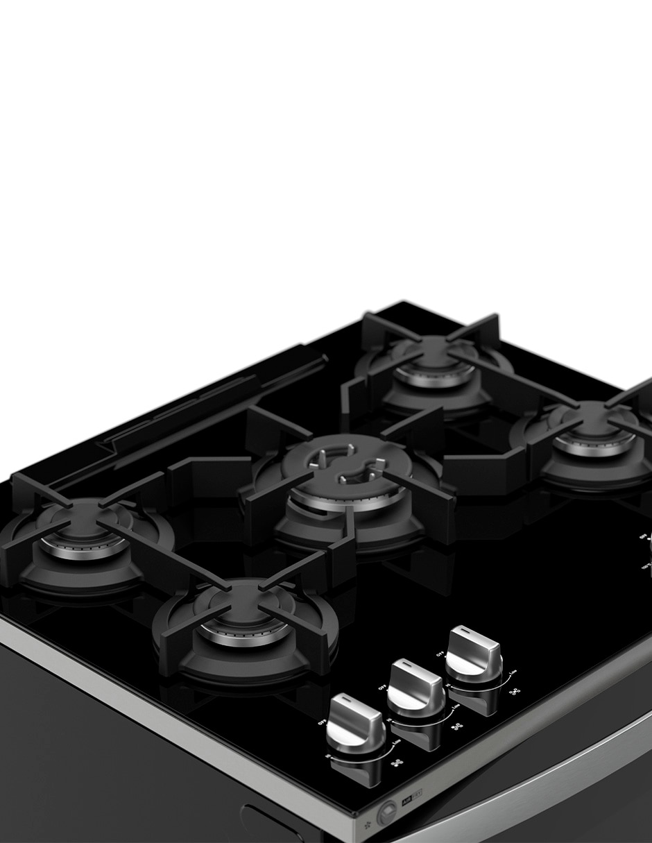 Estufa de piso a gas lp Whirlpool 76 cm WFR7650S de 5 quemadores