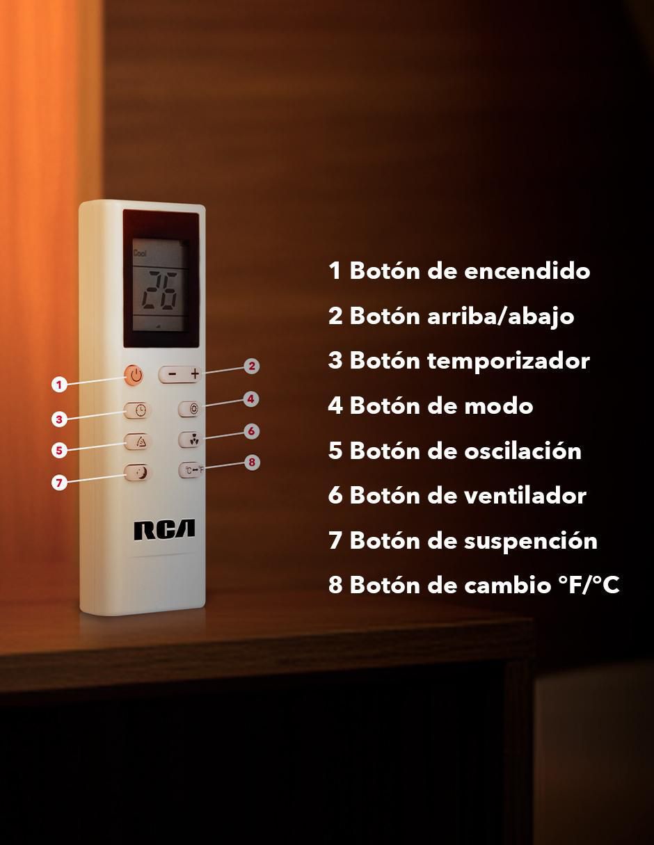 Aire acondicionado portátil Frío 12000 BTU APT12P 115 V 7