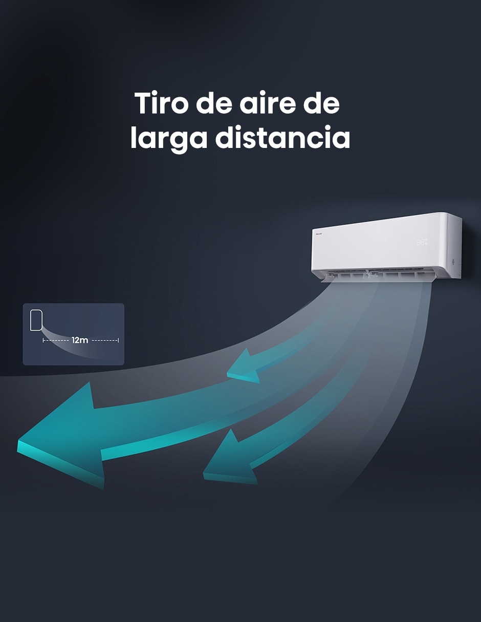 Aire acondicionado mini split inverter frío y calor 36000 BTU ARU362HBW 220 V 15