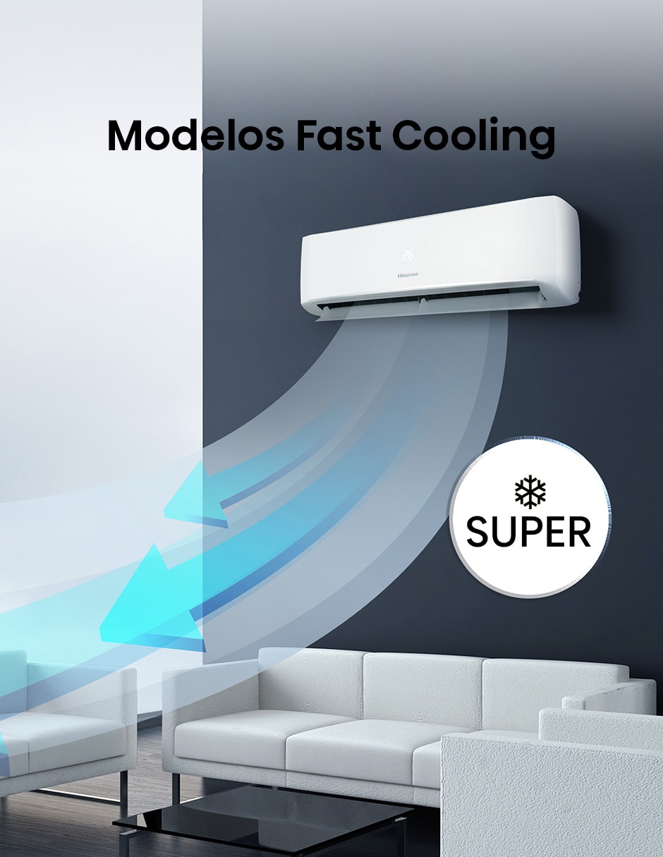 Aire acondicionado mini split inverter frío y calor 36000 BTU ARU362HBW 220 V 7