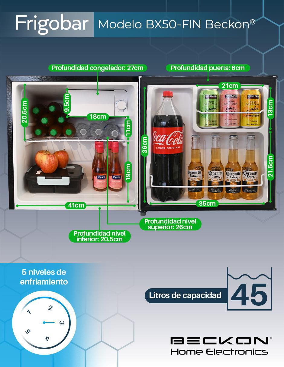 Frigobar Premium Efficiency 3.5 pies cúbicos 3